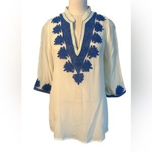 Rory Beca silk embroidered tunic top